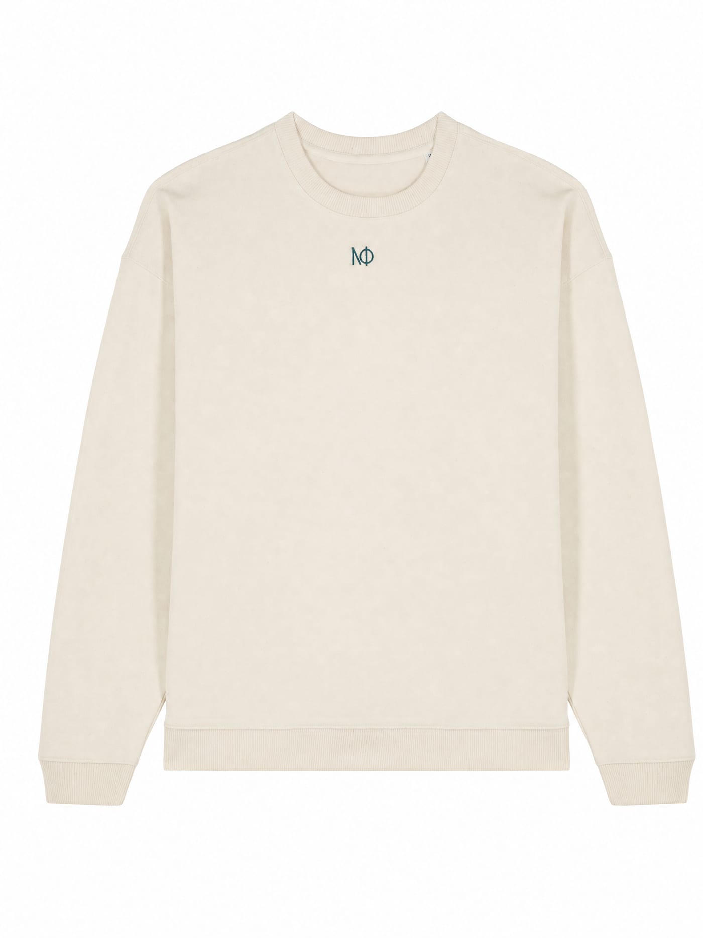 Sweatshirt NΦ — Vorne (mit KI erstellte Aufnahme)